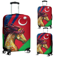 Azerbaijan Pride and Heritage Luggage Covers - Happy Independence Day RLT8 - Wonder Print Shop