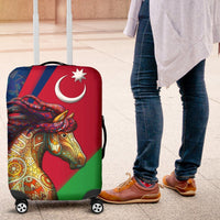Azerbaijan Pride and Heritage Luggage Covers - Happy Independence Day RLT8 - Wonder Print Shop