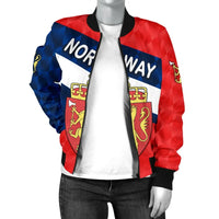 Norway Women Bomber Jacket Sporty Style RLT7 - Wonder Print Shop