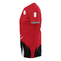 Peru T Shirt Coat Of Arms Fire Style RLT7 - Wonder Print Shop