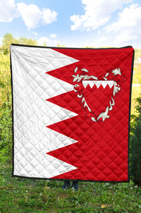 Bahrain Premium Quilt Flag Style RLT8 - Wonder Print Shop