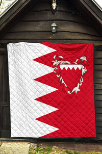 Bahrain Premium Quilt Flag Style RLT8 - Wonder Print Shop