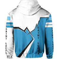 Saint Lucia Zip Hoodie Lightning RLT6 - Wonder Print Shop