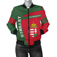Hungary Sport Women Bomber Jacket - Premium Style RLT8 - Wonder Print Shop