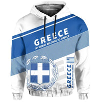 Greece Flag Motto Hoodie Limited Style RLT12 - Wonder Print Shop