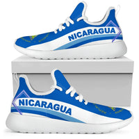 nicaragua-coat-of-arms-mesh-knit-sneakers