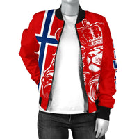 Norway Women's Bomber Jacket RLT7 - Wonder Print Shop