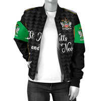 Saint Kitts and Nevis Women's Bomber Jacket Exclusive Edition RLT6 - Wonder Print Shop