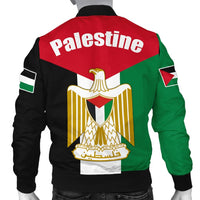 Wonder Print Shop Palestine Men's Bomber Jackets, Coat Of Arms Palestine RLT13 - Wonder Print Shop