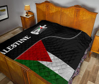 Palestine Flag Premium Quilt Coat Of Arms RLT13 - Wonder Print Shop