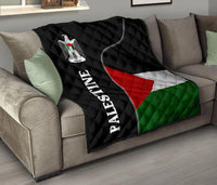 Palestine Flag Premium Quilt Coat Of Arms RLT13 - Wonder Print Shop