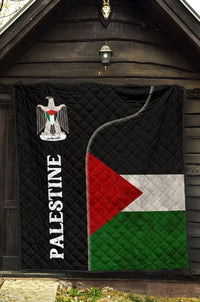 Palestine Flag Premium Quilt Coat Of Arms RLT13 - Wonder Print Shop