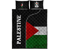 Palestine Flag Quilt Bed Set Coat Of Arms RLT13 - Wonder Print Shop