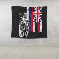 Polynesian Pride Home Set - Hawaiian - Hawaii King Flag Tapestry - Wonder Print Shop