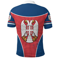 Serbia Polo Shirt Circle Stripes Flag Balkan RLT7 - Wonder Print Shop