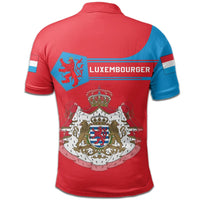 Luxembourg Polo Shirt Coat Of Arms Simple Style8 RLT6 - Wonder Print Shop