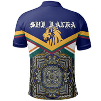 Sri Lanka Lion Mandala Polo Shirt RLT7 - Wonder Print Shop