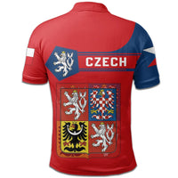 Czech Republic Coat Ofrms Polo Shirt Simple Style RLT13 - Wonder Print Shop