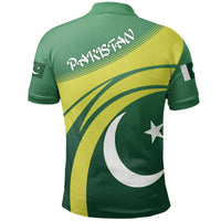 Pakistan Star Cricket Polo Shirt RLT13 - Wonder Print Shop