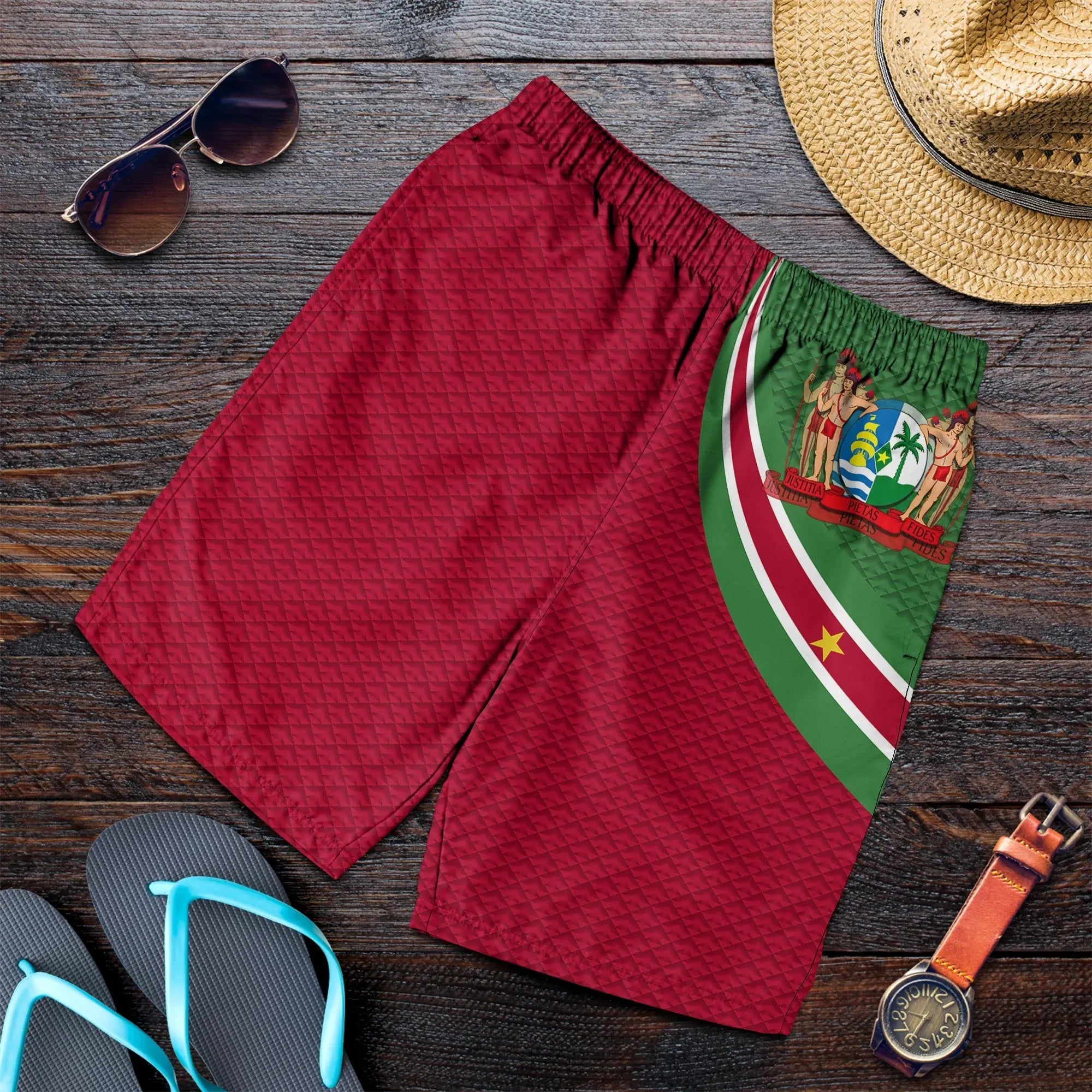 suriname-mens-shorts-suriname-coat-of-arms-and-flag-color