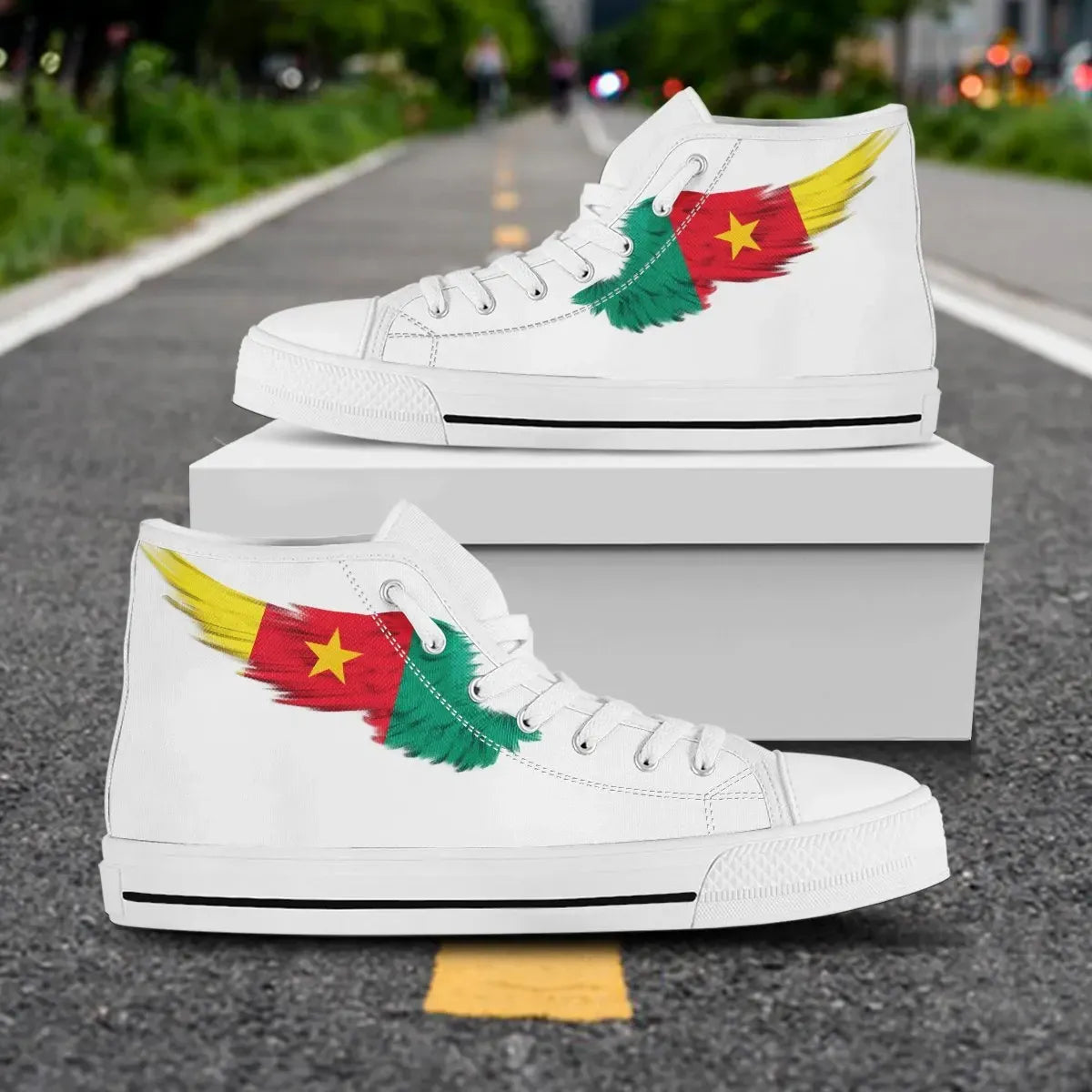 cameroon-high-top-shoe-wing-flag-white