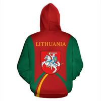 Lithuania Hoodie Coat Of Arms Sports Style RLT6 - Wonder Print Shop