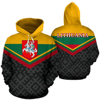 Lithuania Flag and Hoodie Coat Of Arms RLT6 - Wonder Print Shop