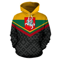Lithuania Flag and Hoodie Coat Of Arms RLT6 - Wonder Print Shop
