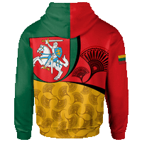 Lithuania Hoodie Flag of Lithuania RLT6 - Wonder Print Shop