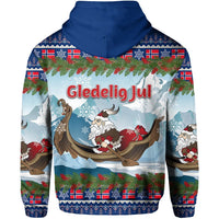 Norway Hoodie Santa Viking Is Coming RLT7 - Wonder Print Shop