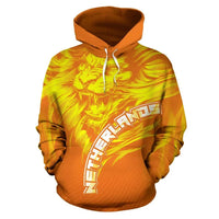 Dutch Lion Hoodie Netherlands Orange RLT7 - Wonder Print Shop