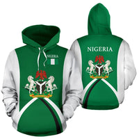 Nigeria Hoodie Coat Of Arms Sports Style 02 RLT8 - Wonder Print Shop