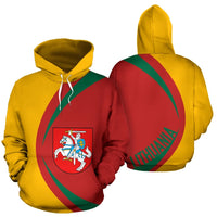 Lithuania Coat Of Arms All Over Print Hoodie RLT6 - Wonder Print Shop