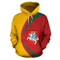 Lithuania Coat Of Arms All Over Print Hoodie RLT6 - Wonder Print Shop