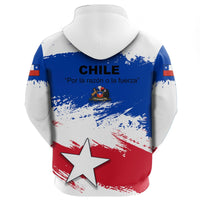 Chile Hoodie Chile Flag Brush RLT7 - Wonder Print Shop