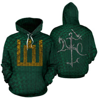 Lithuania Green Armor Hoodie RLT6 - Wonder Print Shop