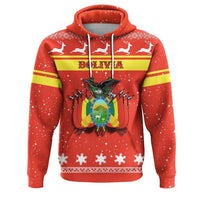 Christmas Bolivia Hoodie Coat Of Arms RLT6 - Wonder Print Shop