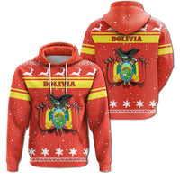 Christmas Bolivia Hoodie Coat Of Arms RLT6 - Wonder Print Shop