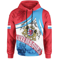 Luxembourg Hoodie Coat of Arms RLT6 - Wonder Print Shop