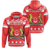 Christmas Singapore Hoodie Coat Of Arms RLT13 - Wonder Print Shop