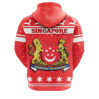 Christmas Singapore Hoodie Coat Of Arms RLT13 - Wonder Print Shop