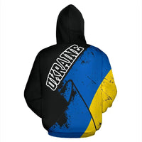 Ukraine Special Grunge Flag Pullover Hoodie RLT7 - Wonder Print Shop