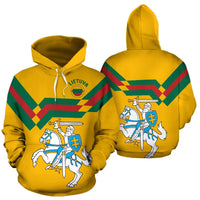 Lithuania Hoodie Vytis Flag Color Sports Style Ver.3 RLT6 - Wonder Print Shop