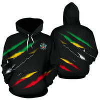 Saint Kitts and Nevis All Over Hoodie Inside Me RLT6 - Wonder Print Shop