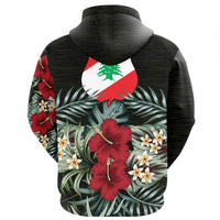 Lebanon Hoodie Hibiscus RLT6 - Wonder Print Shop