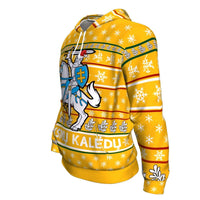 Lithuania Christmas Hoodie Yellow RLT6 - Wonder Print Shop