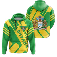 Guyana Hoodie Coat Of Arms Rockie RLT8 - Wonder Print Shop