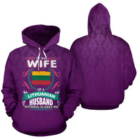 Lithuania The Wife Of A Lithuanian Husband Hoodie RLT6 - Wonder Print Shop