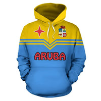 Aruba X Flamingo Pullover Hoodie RLT7 - Wonder Print Shop