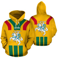 Lithuania Hoodie Vytis Flag Color Sports Style Ver.04 RLT6 - Wonder Print Shop